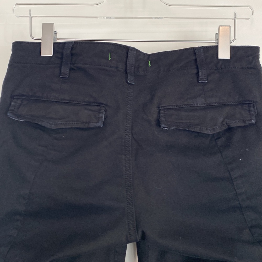 J Brand Cargo Ankle Zipper Black Jeans Premium Stretch Cotton/Lycra Size 28 EUC - Picture 6 of 9